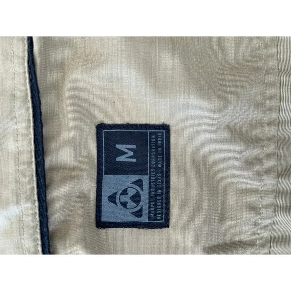 Magpul Industries Men's M Khaki Mustard Long Sleeve Button-Up Shirt Snap Pockets - Picture 4 of 5